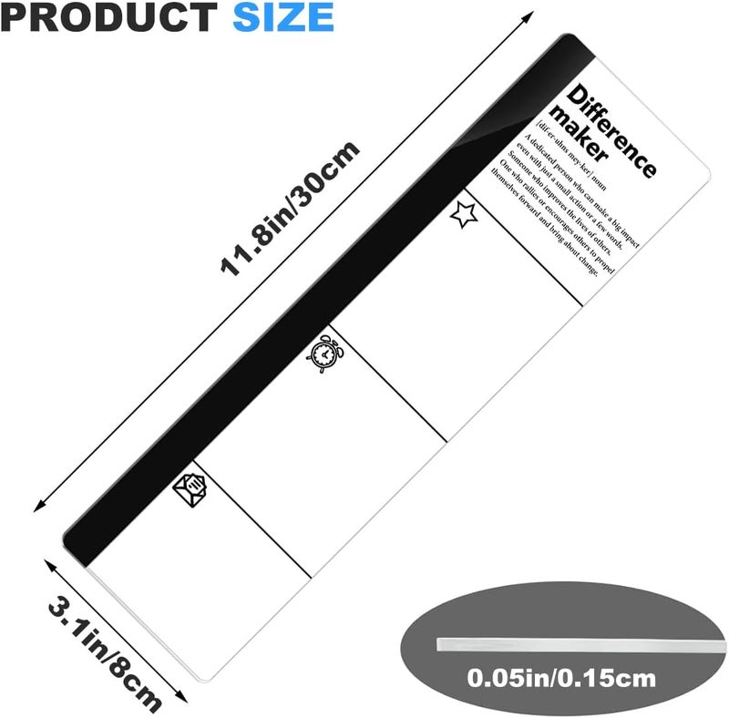 HTBIG Computer Monitor Memo Board Difference Maker Board Logo Monitor Message Board Office Desk Accessories for Office Home Computer Monitor Left and Right - Image 3